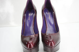 Sergio Rossi Patent Leather Miladys Platform Heel Pumps size 39 New $895 Women's