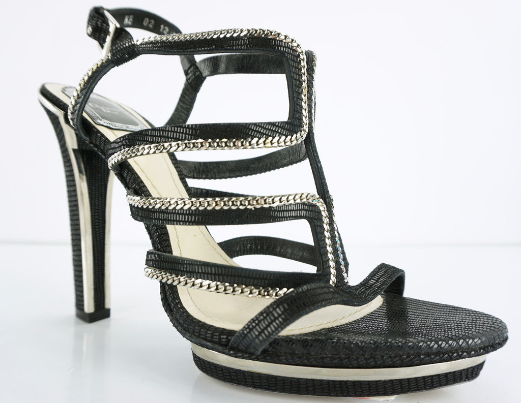 Christian Dior Womens Tejus Sandal Blacks Suede Size 39.5