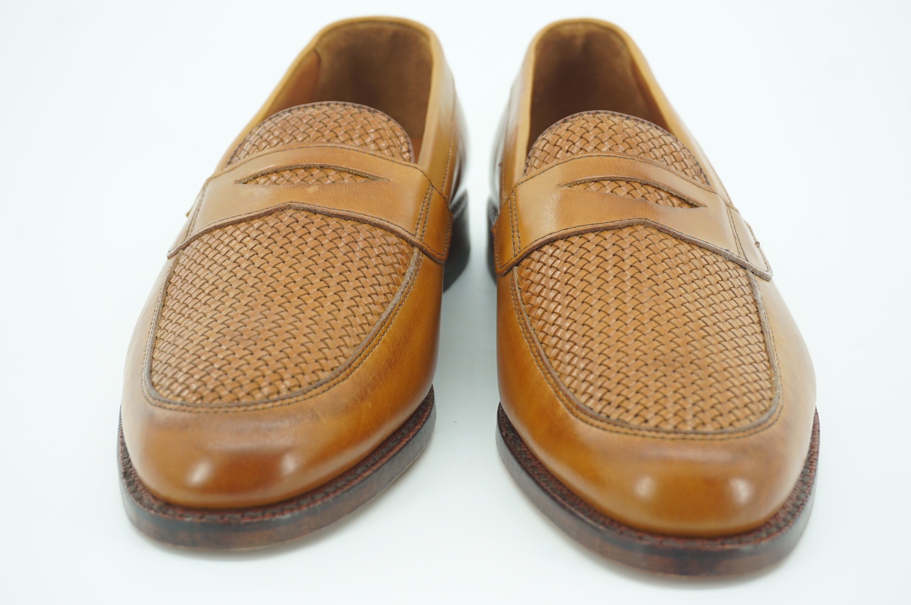 Allen Edmonds Lake Bluff Loafers Brown Leather Size 8 E Mens