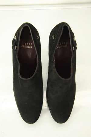 Stuart Weitzman Black Suede 'The Coverall' Platform Ankle Booties size 8 $470