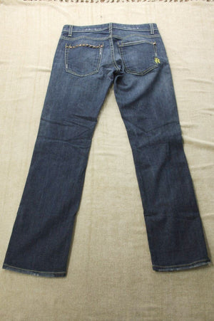 Rich & Skinny Studded Rollup Boyfriend capri Jeans SZ 24 Super Studly Wash $199