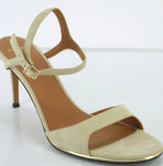 Givenchy Beige Suede Leather Ankle Strap High Heel Sandal SZ 41 11 Classic $650