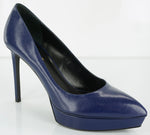 Saint Laurent Janis Blue Pointed Toe Platform Pumps Size 40 10 $775 YSL NIB Yves