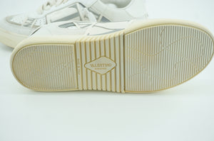 Valentino VL7N Logo Banded White Leather Sneaker Flats SZ 38.5 low top VLTN $970