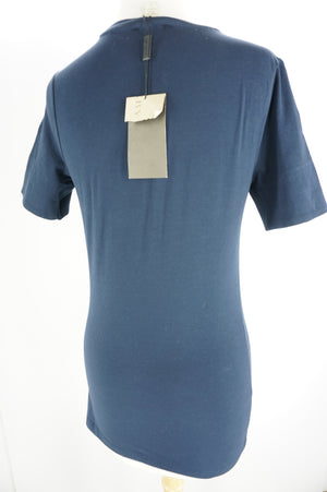 Burberry Brit Check Trim Short Sleeve Womens Tee Shirt $140 New