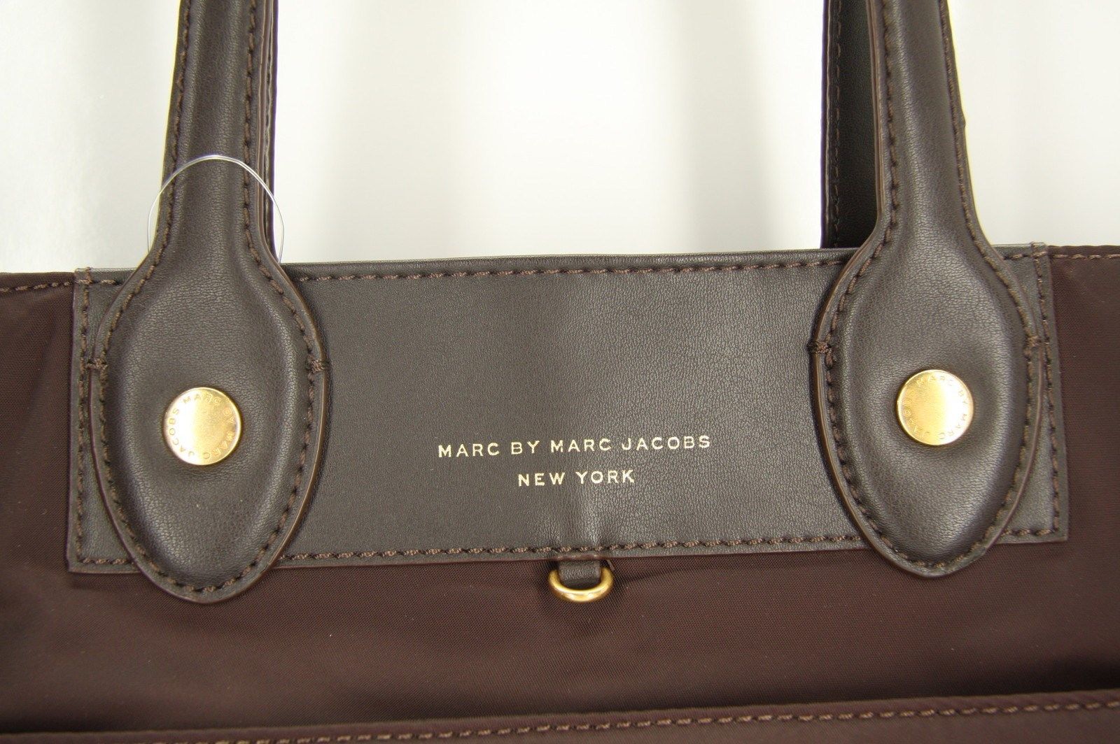 Marc Jacobs Preppy Nylon Eliz-a-baby Diaper bag New $348 Carob brown tote