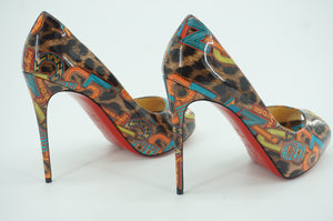 Christian Louboutin Leo Multi Very Prive Platform Peep Toe Pumps Size 37.5 $995