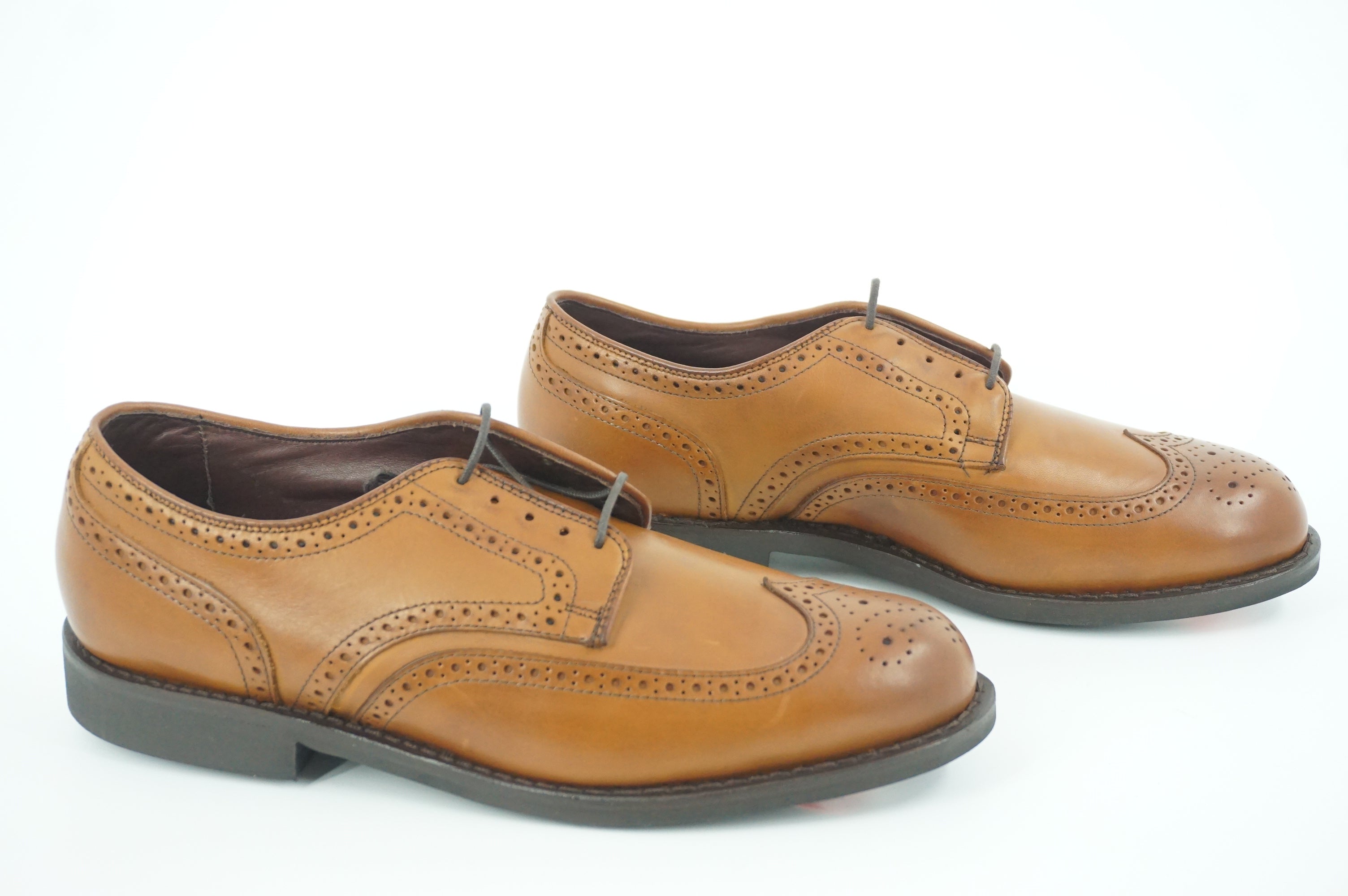 Allen Edmonds Nomad Dress Shoes Brown Leather Size 9.5 Mens Oxfords
