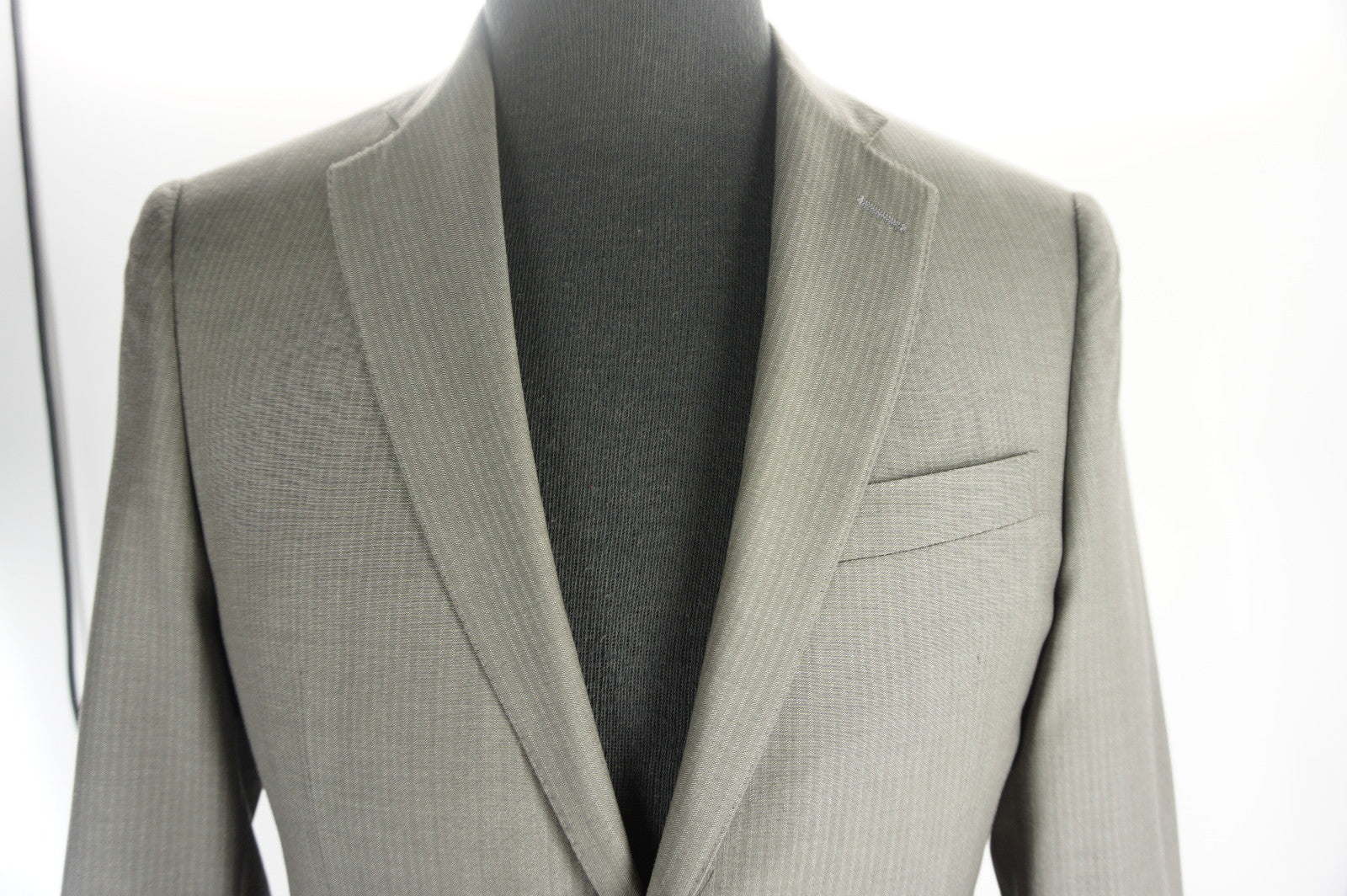 Hart Schaffner & Marx Beige Wool Los Angeles Men's Suit Size 38R $795 NEW Front