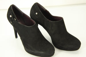 Stuart Weitzman Black Suede 'The Coverall' Platform Ankle Booties size 8 $470