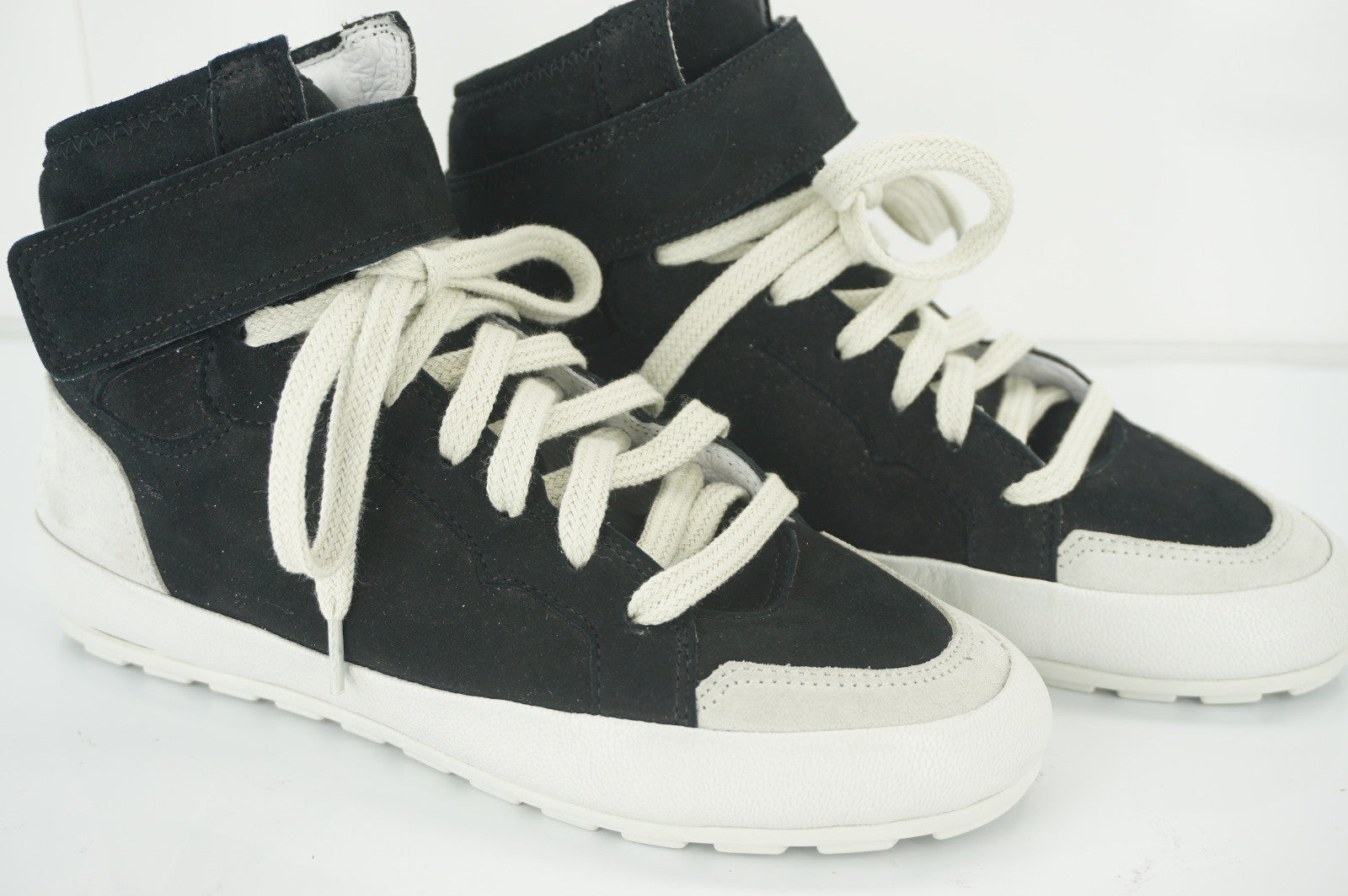Isabel Marant Etoile Black Suede Bessy Hip Hop Hightop Sneakers Size 35 NIB $500