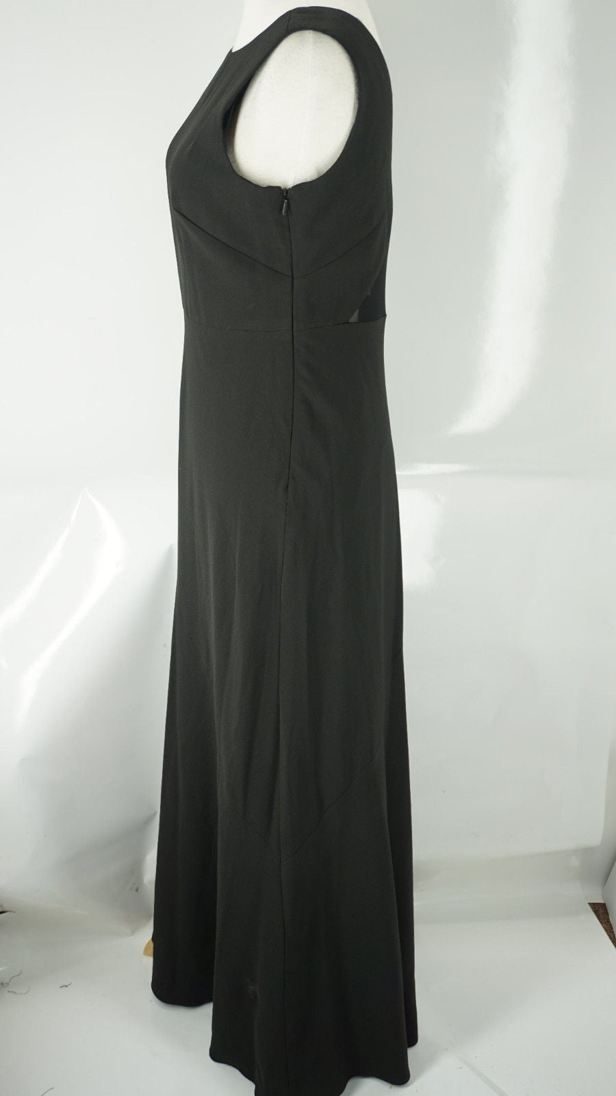 Alex Evenings Formal Black Gown Dress Black size 4 Petite LBD Mesh back