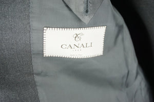 Canali Charcoal Grey Wool Classic Fit Mens Suit Size 44R US Made Italy New $1695