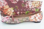Gucci Bloom GG Supreme 411038 Mary Jane Slip On Ballet Flats Size 37.5 New
