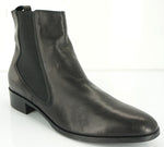 LK Bennett Brenda Black Leather Chelsea Ankle Boots Size 40.5 10.5 Stretch $400