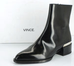 Vince 'Yasmin' Pointy Toe Boot Ankle Boots SZ 6.5 Black Leather New $595