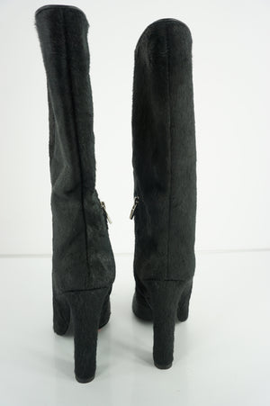 Alexander Wang Womens Edythe Boot Black Leather Size 36