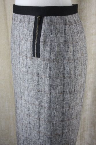Classiques Entier Cotton Blend Gray pencil Skirt size 2 $198 tweed nordstrom