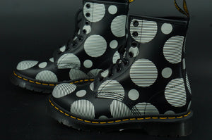 Doc Martens 1460 Polka Dot combat ankle boots size 5 M laces Dr. Womens