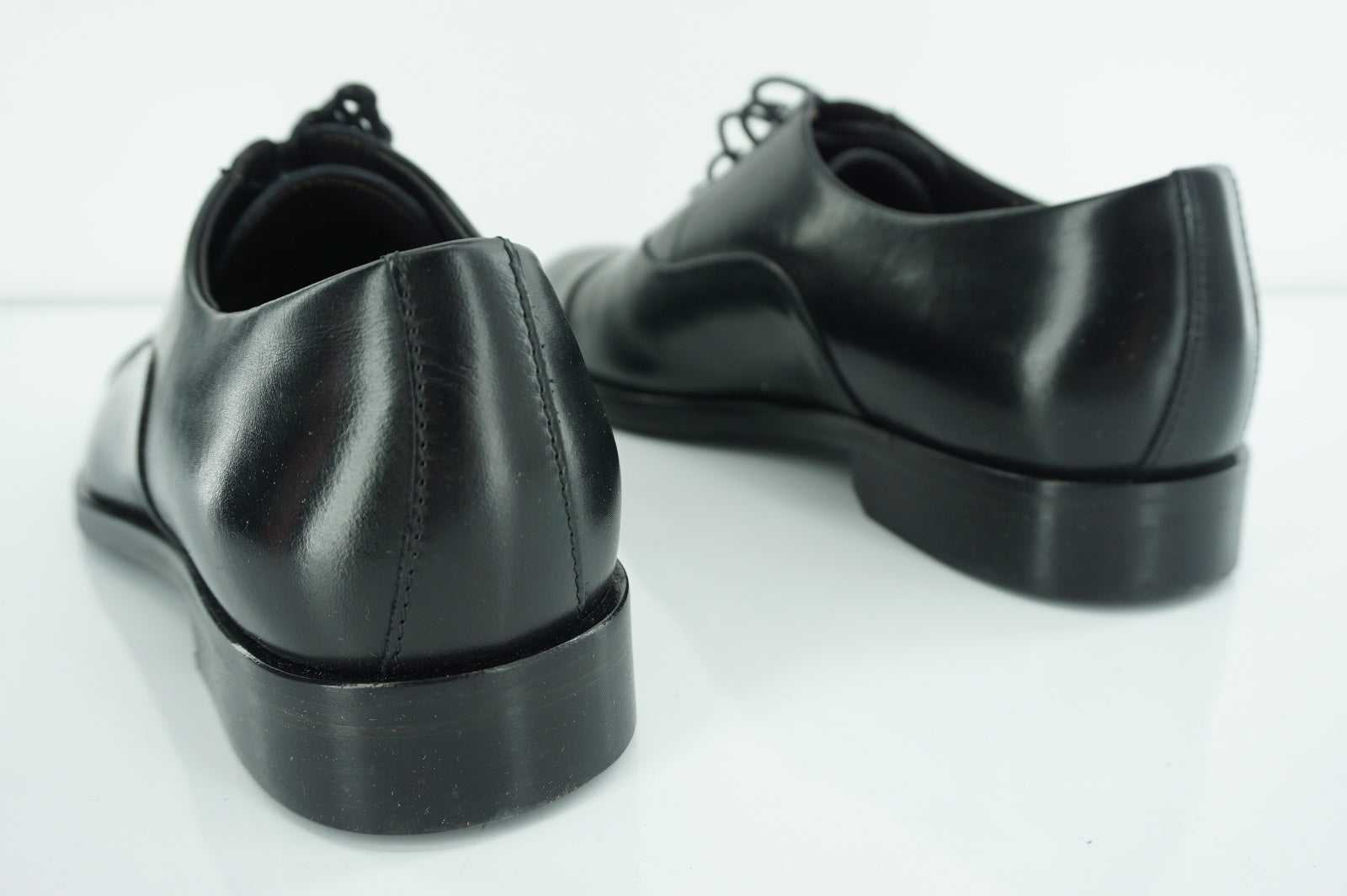 To Boot New York Bergamo Cap Toe Black Leather Shoes Size 8.5 Men's Adan Derrick