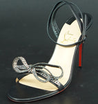 Christian Louboutin Jewel Queen 100 crystal bow leather Sandals SZ 36.5 $1095