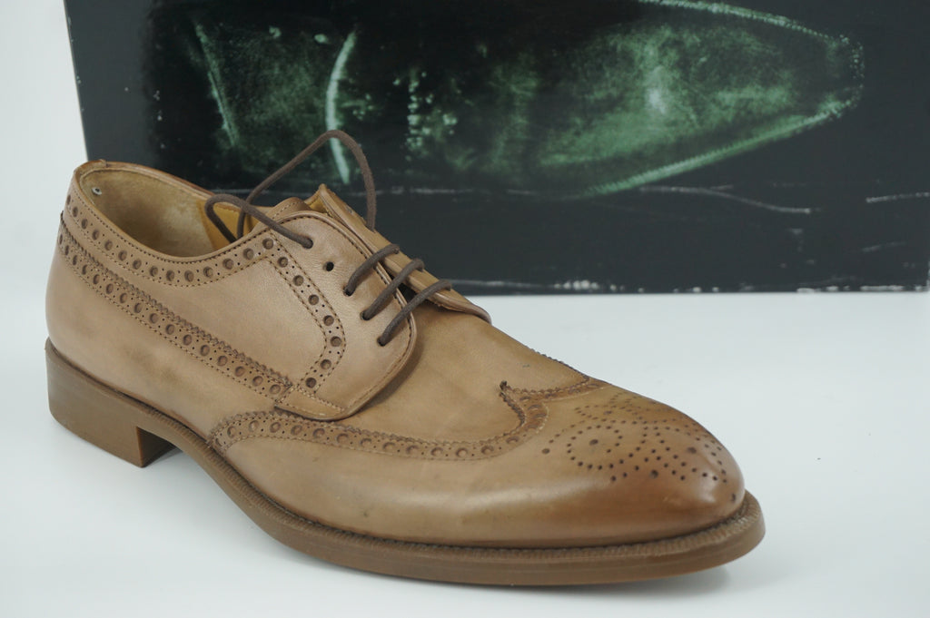 Magnanni Flex Walter Tuape Leather Brogue Wingtip Oxfords SZ 8 NIB lace up $395