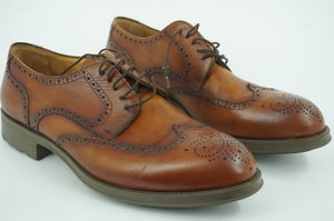 Magnanni Brown Leather Bosca Wingtip Oxfords Dress Shoes SZ 11.5 New $395 Men's
