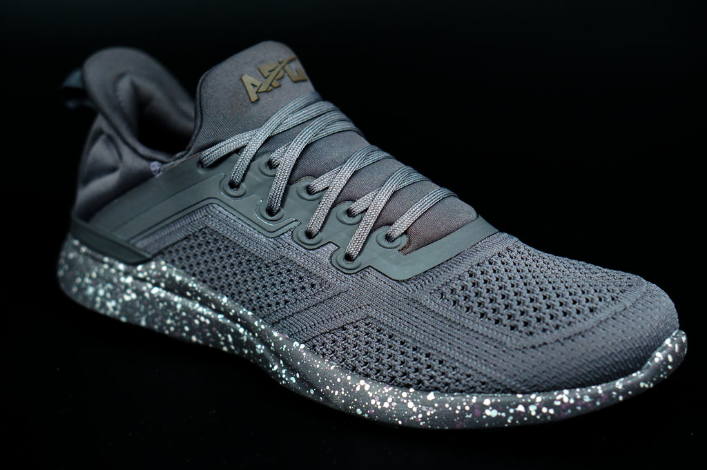 APL Techloom Tracer Knit Training Grey Low Top Sneaker SZ 8 US $230 Dark