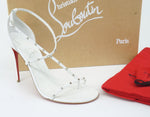 Christian Louboutin Riojana Strappy Spiked Sandals SZ 39.5 NIB stud $795 Wedding