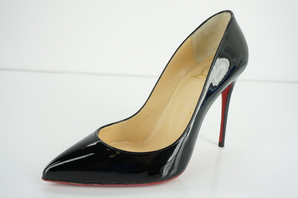 Christian Louboutin Womens Pigalle Follies Pump Pigalle Follies Patent Leather Size 35.5