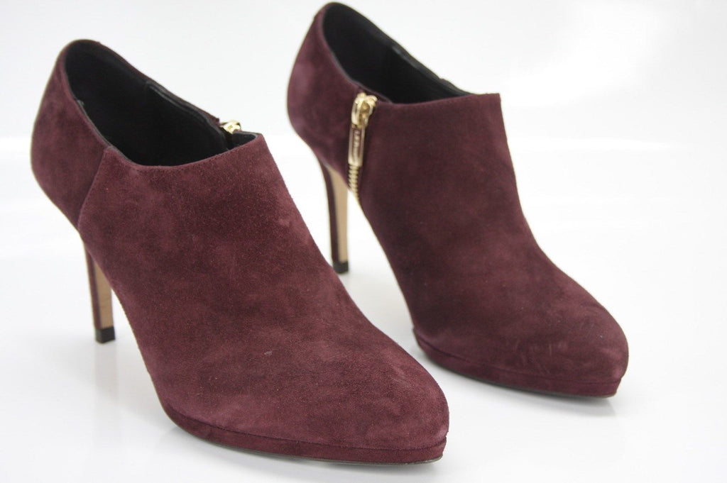 LK Bennett Wine Suede Doris High Heels Ankle booties Size 36.5 New $395 Women's