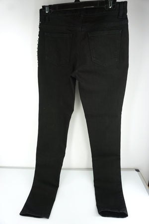 Valentino Rockstud Untitled 06. Black Skinny Jeans size 26 NWT $990