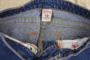 True Religion Womens Joey Vintage Jeans Blue Denim Size 27