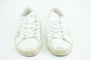 Golden Goose Super-Star Tie Dye Low Top Sneaker Leather Sneaker SZ 41 11 Rainbow