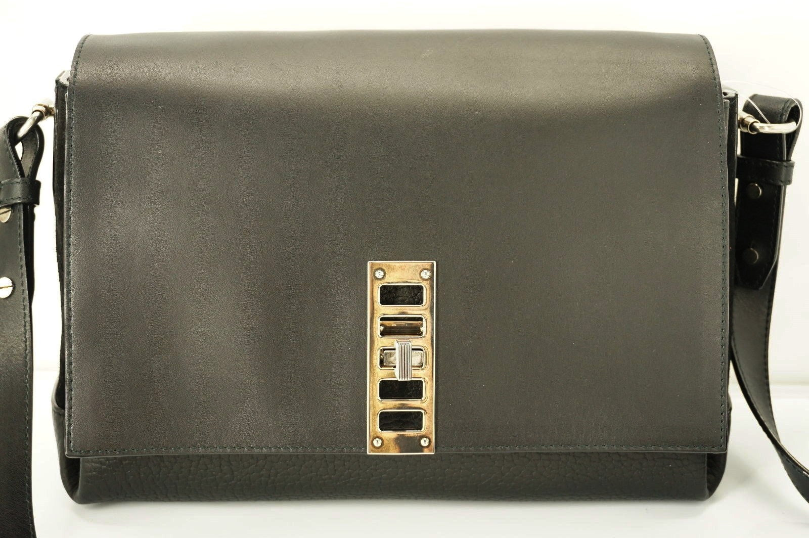Proenza Schouler Black Leather Elliot Mini Shoulder Bag $1650 New