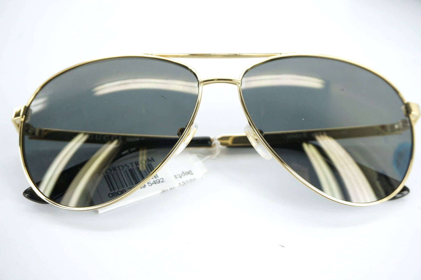 Gucci Womens GG 0237/s Sunglasses Gold Metal Size 0
