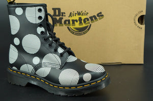 Doc Martens 1460 Polka Dot combat ankle boots size 5 M laces Dr. Womens