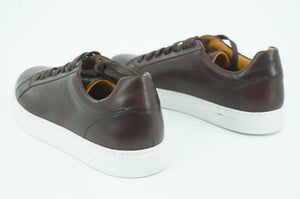 Magnanni Cuervo II Dark Brown Leather Low Top Sneaker SZ 9.5 New dress lace up