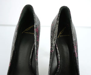 Brian Atwood Womens savita Platform Pump Black Leather Size 7.5