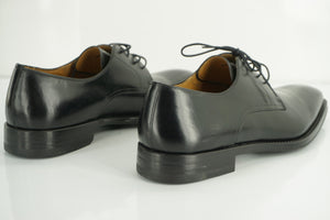 Magnanni Soba Black Leather plain toe oxfords size 10 New lace up $350