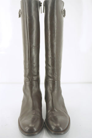 Aquatalia by Marvin K Brown Leather Omni Riding Boots Size 6.5 Weatherproof $550