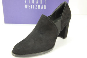 Stuart Weitzman Black Suede CORRAL Ankle Boot Stretch Pumps size 7.5 NIB $425