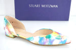 Stuart Weitzman Floral Patent Twodays d'orsay Ballet Flat SZ 7.5 Pointy New $385