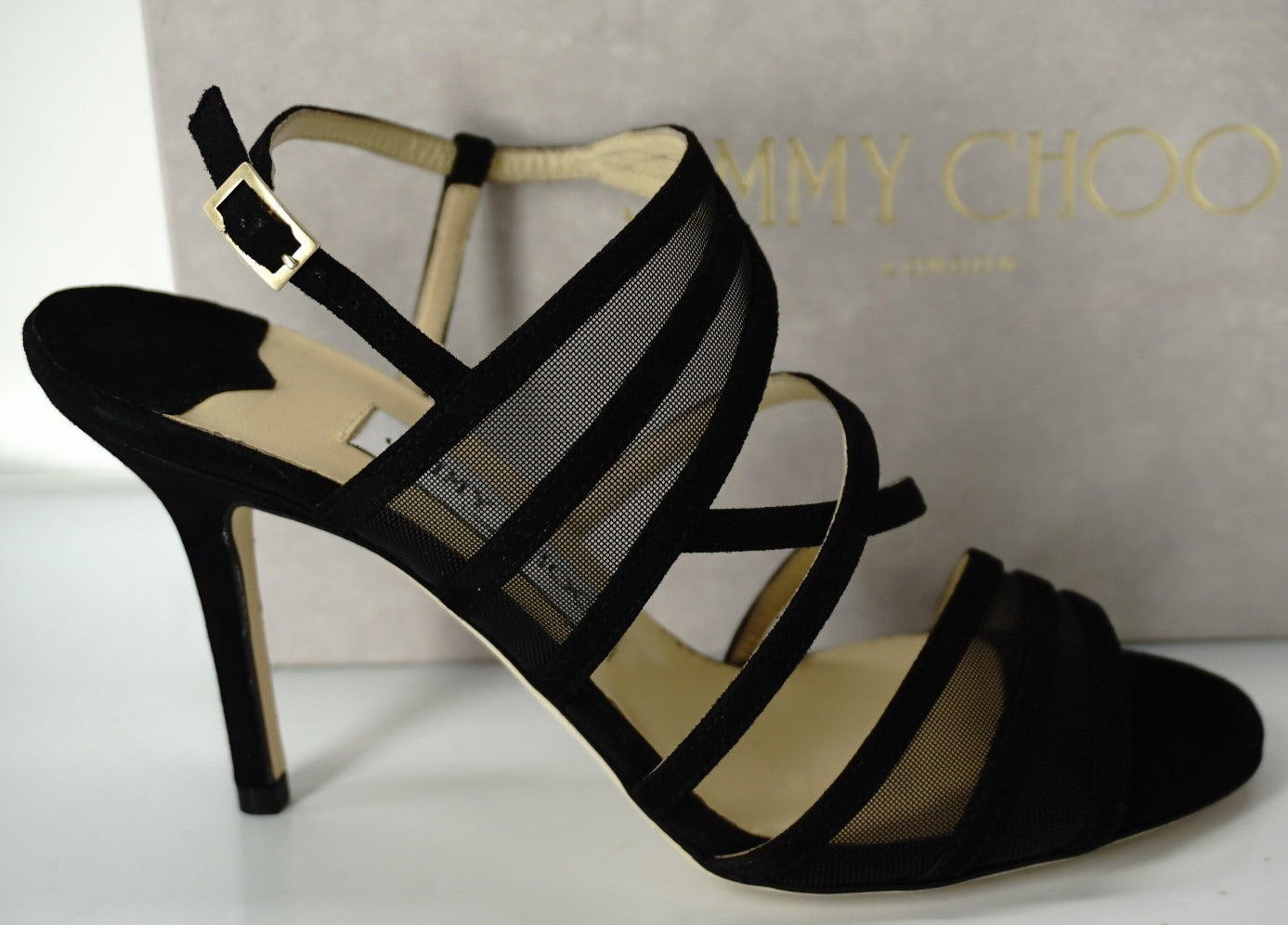 Jimmy Choo Womens   Black Suede Size 36.5