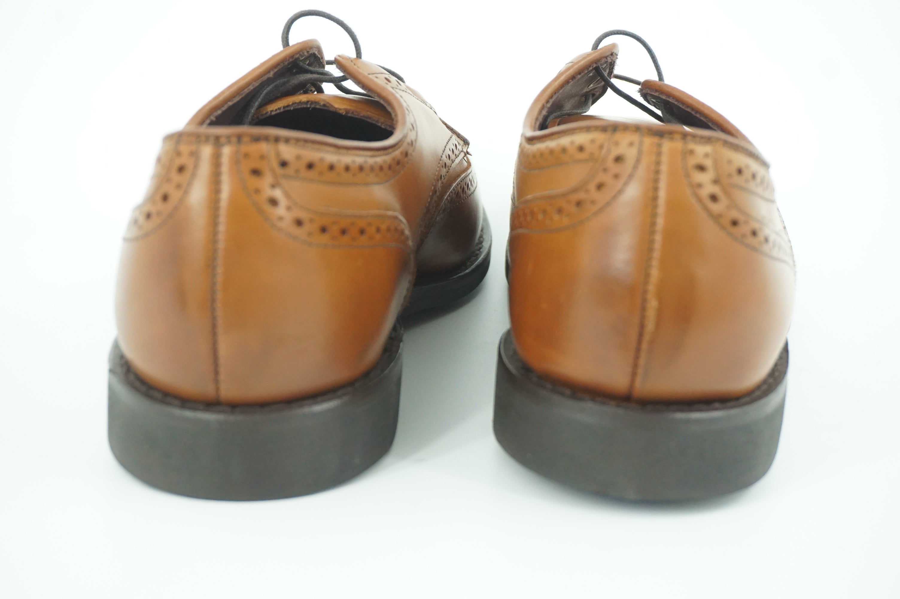 Allen Edmonds Nomad Dress Shoes Brown Leather Size 9.5 Mens Oxfords