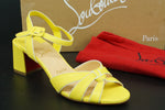 Christian Louboutin Leather Anjalili Leather Sandals SZ 36 NIB $945 Yellow