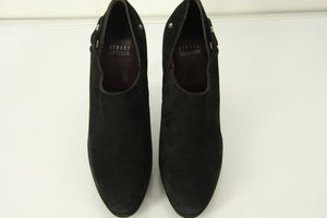 Stuart Weitzman Black Suede 'The Coverall' Platform Ankle Booties size 8 $470