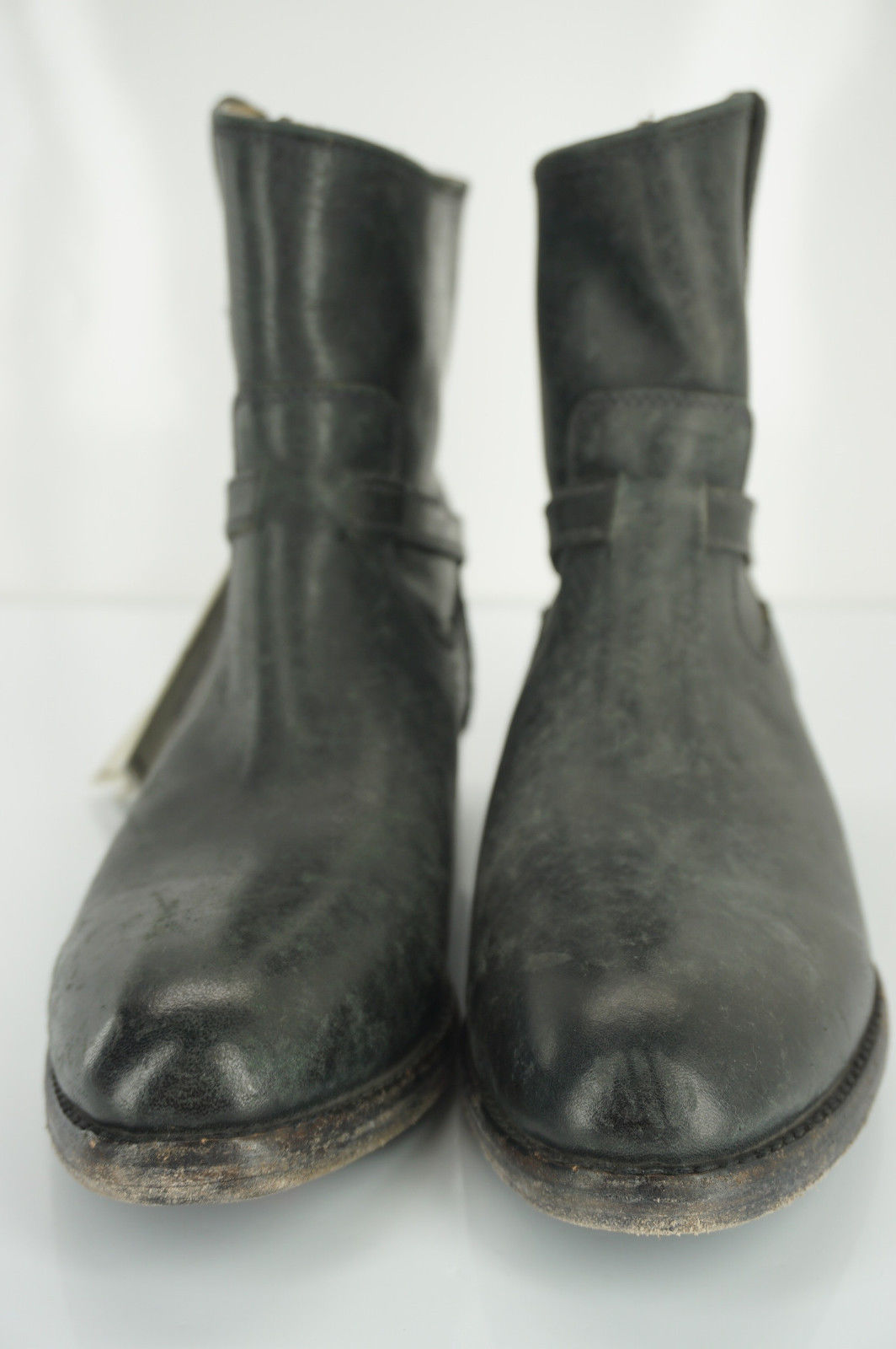 Frye Womens Lindsay Plate Ankle Boot Black Leather Size 6.5