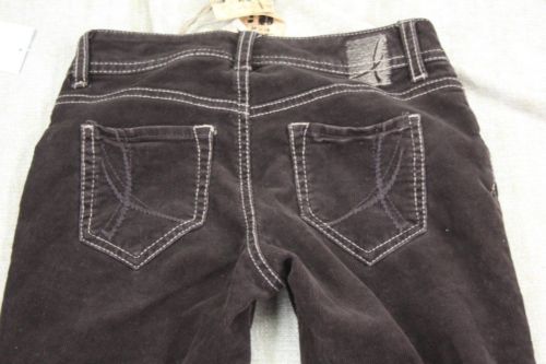 IT Jeans Dark Brown Corduroy Jessie Pants Girls SZ 7 $48 NWT Cords NEW