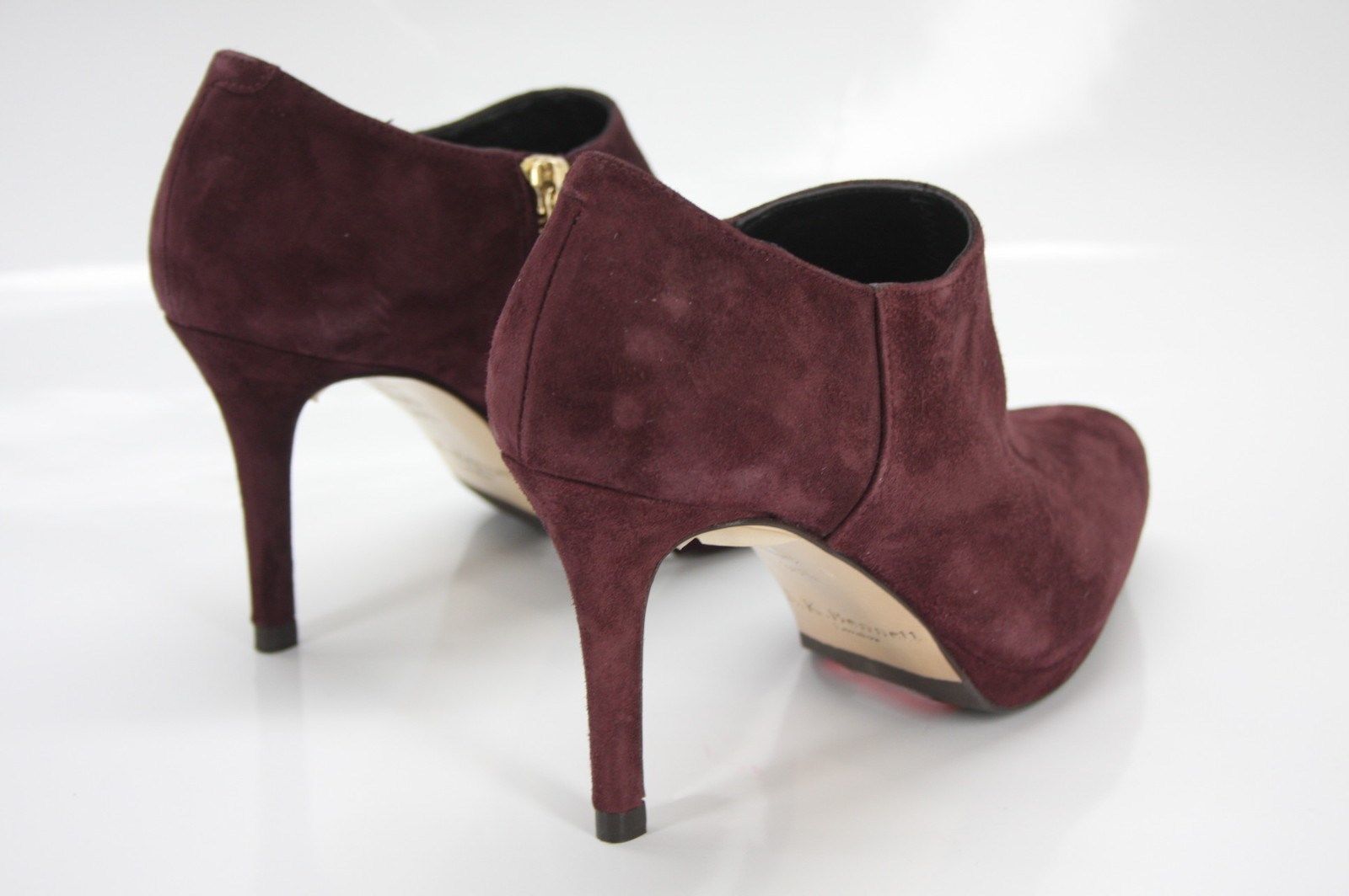 LK Bennett Wine Suede Doris High Heels Ankle booties Size 36.5 New $395 Women's